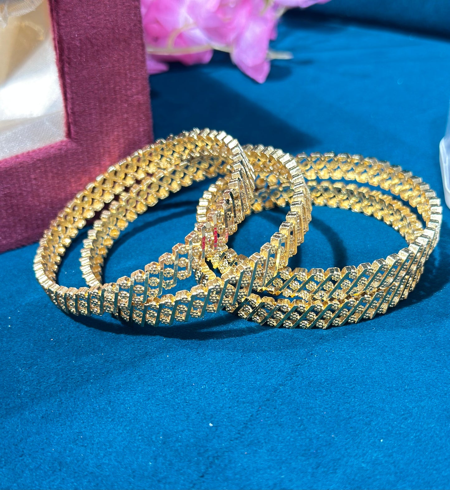 Traditional Peetal Bangles for Daily Wear (Set of 4)